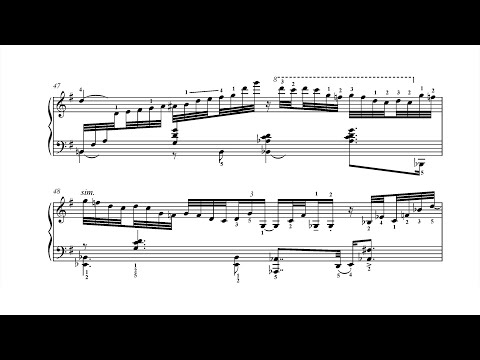 Nikolai Kapustin - Andante, Op. 58 (1990) [Score-Video]