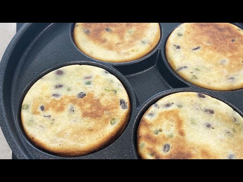 Making Korean rice cake, Rice pancake recipe, Making rice cakes with a frying pan at home