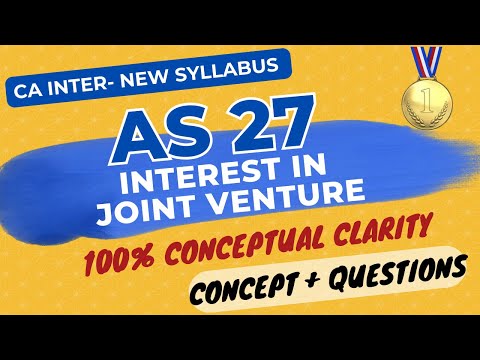 AS 27 in ENGLISH - Interest in Joint Venture- Part 2 QUESTIONS - CA Inter New Syllabus