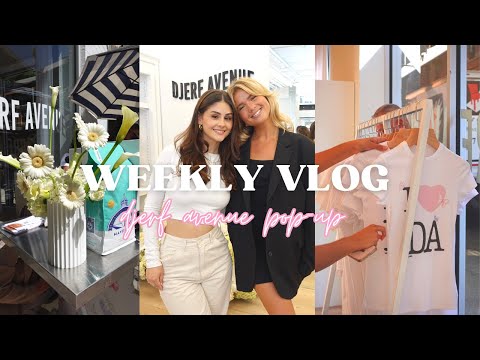 weekly vlog ♡ djerf avenue pop-up, cleaning house, new furniture