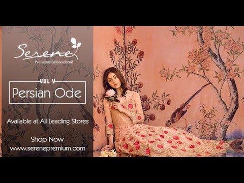 Persian Ode Embroidered Chiffon Collection By Serene Premium