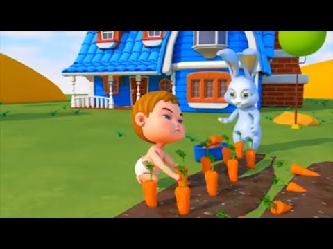 Little Baby learns new words with his Friend Bunny  Nursery Rhymes for Kids by welcome spring  kids