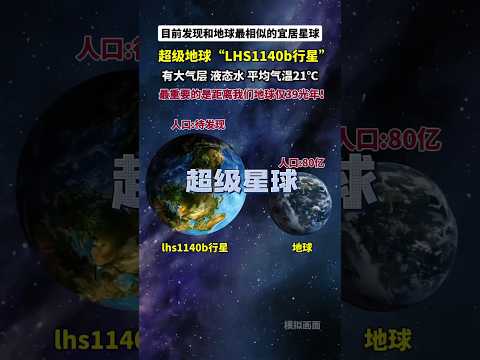 天文學家發現一顆適合人類居住的系外行星，和地球高度相似，那裡大氣層和液態水，平均氣溫21℃，最重要的是距離地球僅39光年！#探索宇宙#宜居星球#天文#宇宙