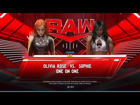 AWA Monday night dawn: Olivia Rose vs Sophie