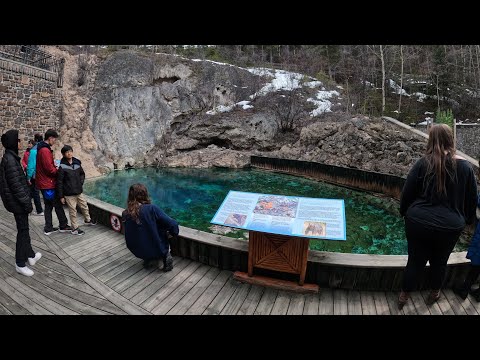 Family adventure at Cave and Basin National Historic Site Canada