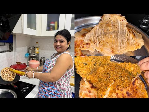 VIRAL CHEESE PARATHA RECIPE AND CHICKEN PARATHA RECIPE | @MaddyMummy