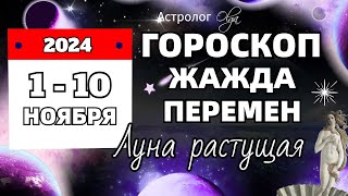 1-10 НОЯБРЯ 2024 - ЖАЖДА ПЕРЕМЕН. Olga Astrology© #olgaastrology #ноябрь #гороскоп