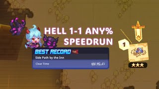 [Guardian Tales] Hell World 1-1 NA2 Record | Side Path by the Inn