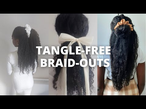 How I Stop My Braid outs From Tangling| 4A/B Natural Hair