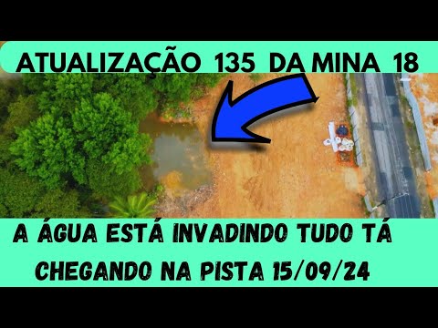 Atualização 135 da Mina 18 da BRASKEM no Mutange | Maceió | Alagoas Brasil | visto de cima em 4K