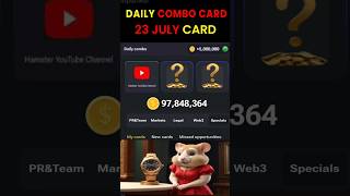 Hamster kombat daily combo 23 july | Hamster kombat daily combo today #hamsterkombat