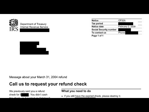 How to Understand your CP32A Notice (IRS wants to send you a new refund check, but you need to call)