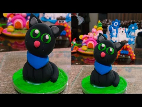 Let's Make a Cute Clay Cat | Meow Meow DIY Clay Art Tutorial