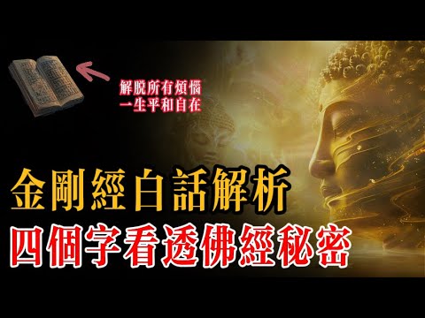 金剛經四字秘密，講出了這個世界的本質。