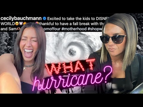 CECILY BAUCHMANN GOES TO DISNEY AS HURRICANE MILTON APPROACHES FLORIDA