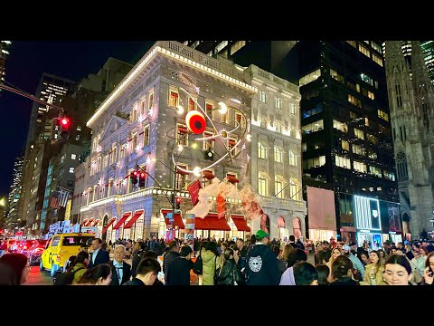 Cartier 5th Avenue Magical Christmas Light Show 🎄Radio City Music Hall Spectacular