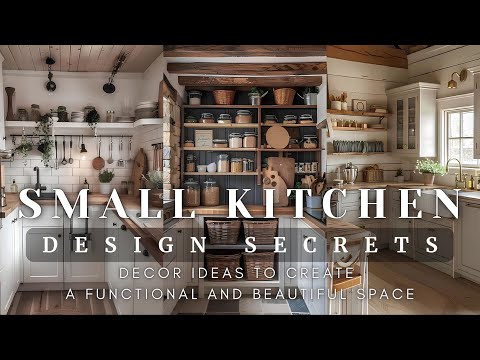 NEW - Small Kitchen Design Secrets: 100+ Decor Ideas to Create a Functional and Beautiful Space 👩‍🍳✨