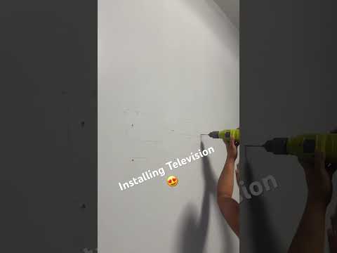 INSTALLING TELEVISION I BETTER FOR EARTHQUAKE CALAMITIES #share #viral #amazing #installation #like