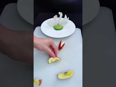 Amazing Apple 🍎 and Vagetable Make Carving cutting design Skills#Knife Skills#Short Feed#