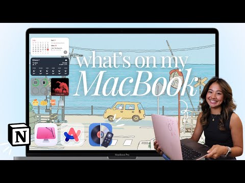 2024 AESTHETIC & PRODUCTIVE MacBook Setup | my fave widgets, customizations + settings 💻🌟