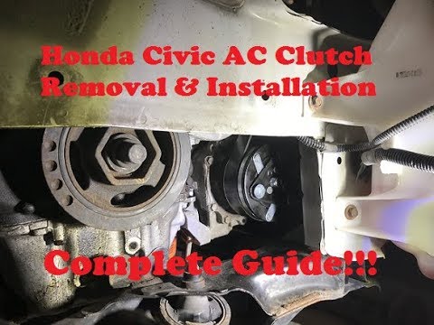 Honda Civic AC Clutch Removal & Replacement