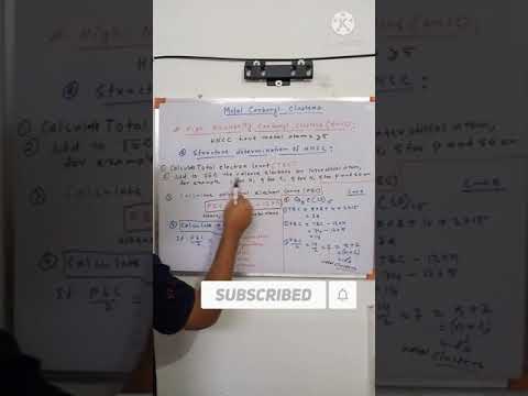 Organometallic Chemistry Stucture Determination of HNCC with Example #shorts