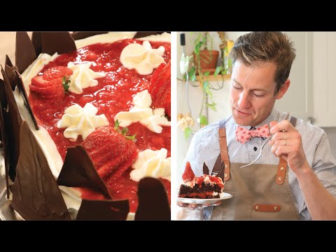 Gluten Free Black Forest Strawberry Cake