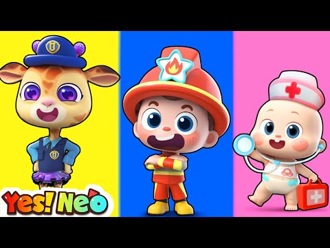 Firefighter Rescue Squad | Alphabet Occupation Song | Nursery Rhymes & Kids Songs | Yes! Neo