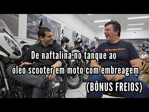 NAFTALINA NO TANQUE | ÓLEO SCOOTER EM MOTO COM EMBREAGEM | REDUÇÃO REY | KM ALTO | FREIOS | DDO 35