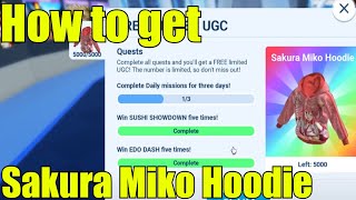 How to get Sakura Miko Hoodie in HELLO! TOKYO FRIENDS | 3 Daily Missions