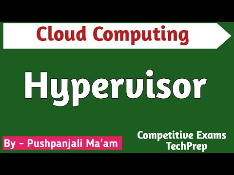 Lec - 4.3 Hypervisor in Cloud Computing in Hindi