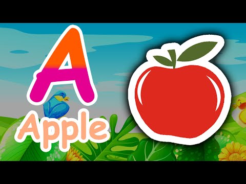 Learn Alphabet A to Z for Preschool | English Educational Videos for Toddlers | abcd a is for apple