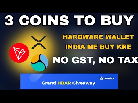 3 Coins To Buy | Wazirx HBAR Giveaway | Buy Crypto Hardware Wallets In India From Etherbit.in