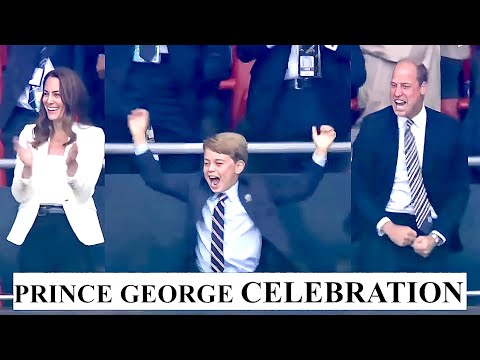 Prince George celebrates England Goal