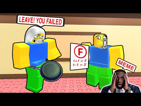 Oops, I Failed My Math Test - Roblox Funny Moments (ALL Endings) | Bacon Strong