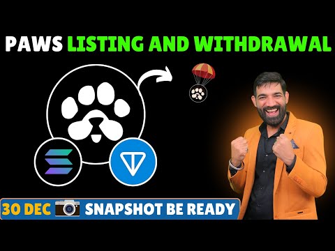 PAWS Airdrop Snapshot |  Paws AirDrop Distribution | Paws AirDrop Withdrawal | Paws wallet connect