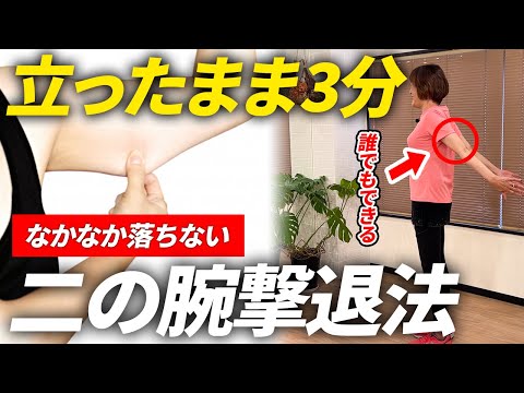 【40代50代必見】二の腕の使えていない筋肉を動かして着実に細くなる痩せエクササイズ