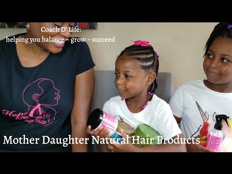 Mother Daughter Hair Tips for Natural Hair| Different Textures| Drama Free Wash Day| Coach D