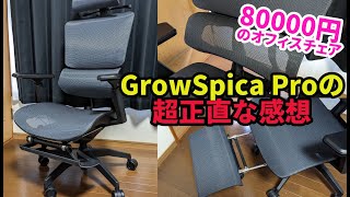 8万円のオフィスチェアGrowSpica Proをレビュー！人間工学に基づいた新世代の椅子【PR】