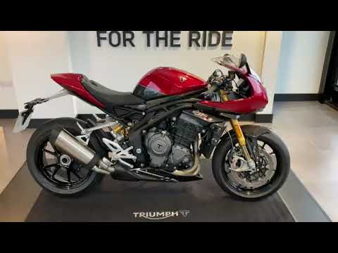 Triumph Speed Triple 1200 RR finished in Red Hopper Storm Grey