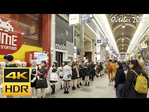 [4K HDR] 2023ハロウィンの札幌狸小路を散策 / Strolling around Sapporo TANUKIKOJI on Halloween (Hokkaido, Japan)