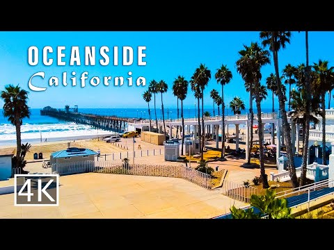 [4K] Top Gun House and Oceanside Pier in San Diego County California