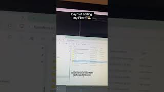 "Part 2" Day 1 of Editing My Film✂️🎞️ #filmtok #filmeditor #premierepro #shortfilm