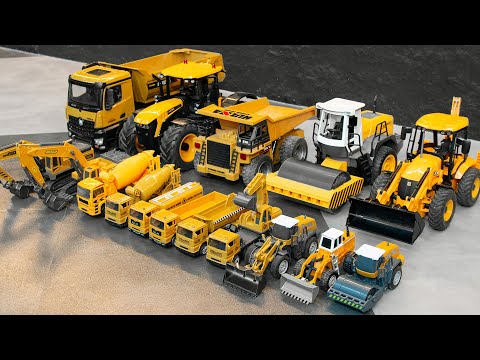 Big and small Heavy trucks heavy duty vehicles carrying heavy loads