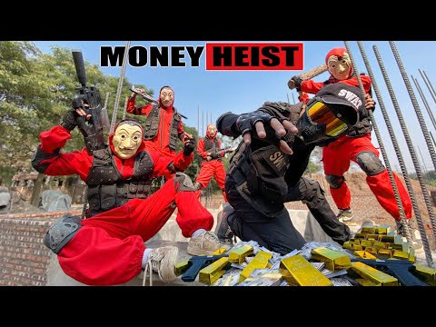 PARKOUR VS MONEY HEIST: Bad guy kills people, steals money and escapes from the police | Epic POV