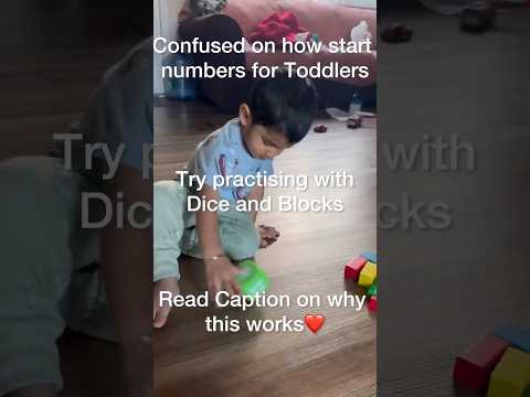 Confused on when & how to start teaching number try this dice & block a fun way to learn chk cmnts👇