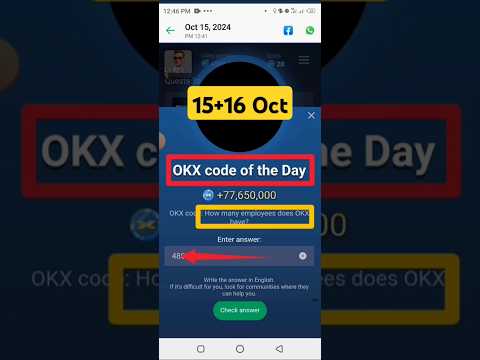 Okx code of the day | how many employees does okx have  | x empire okx code