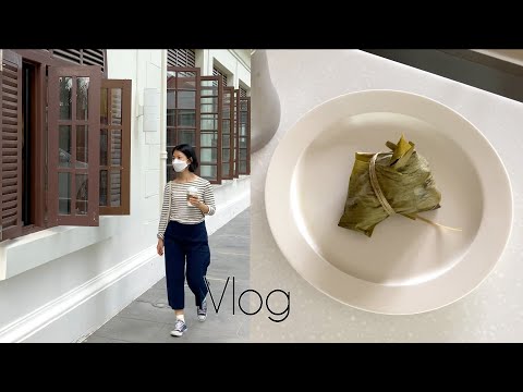 Vlog ♥︎ Replace HDB Laundry Rack with Steigen | 1st time making Bak Chang (粽子) | Katong Starbucks