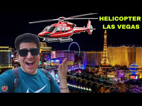 MY HELICOPTER in LAS VEGAS - NIGHT VIEW IS AMAZING !!