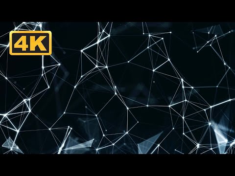 Abstract Constellations! 4K Network Geometric Shapes! Sci-Fi Screensaver for Relaxing, Sleep, Study